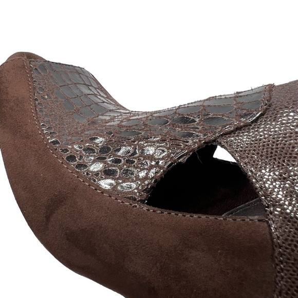 AEROSOLES Brown Animal Print Slingback Heels Women's Size 8 - Picture 6 of 16